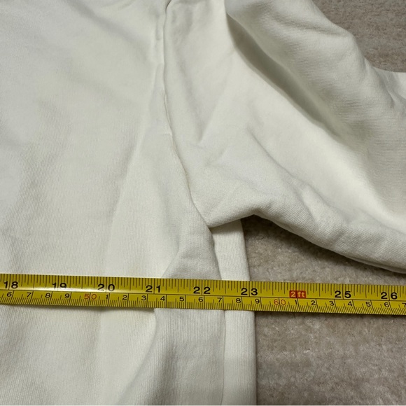 Pangaia Sand Beige Mock Neck Long Sleeve Sweatshirt Size Large Cotton - Picture 11 of 12